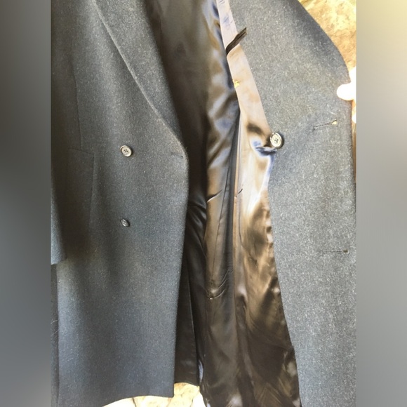 PIERRE CARDIN 100% Wool Double-Breasted Long Winter Mens Coat - Picture 6 of 16